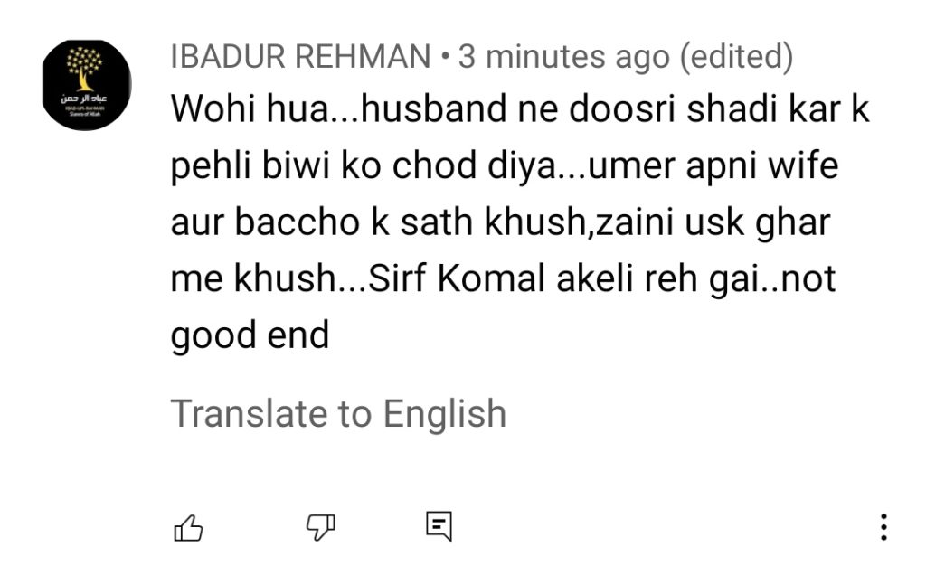 Mohabbat Chor di Maine Last Episode Public Reaction