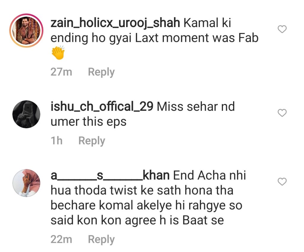 Mohabbat Chor di Maine Last Episode Public Reaction