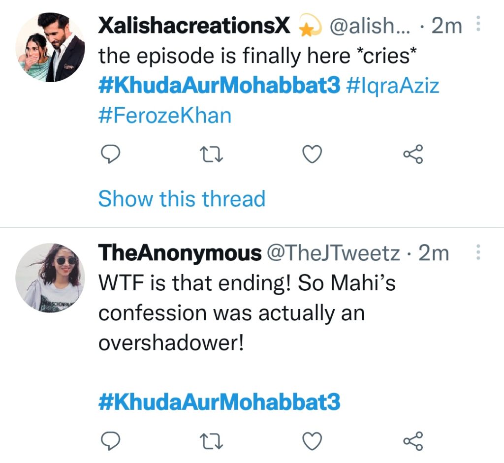 Khuda Aur Mohabbat Last Episode Leaves Public in Tears