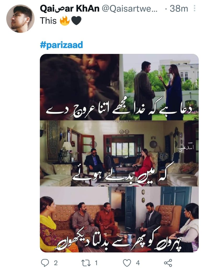 Fans React to Parizaad's Amazing Journey