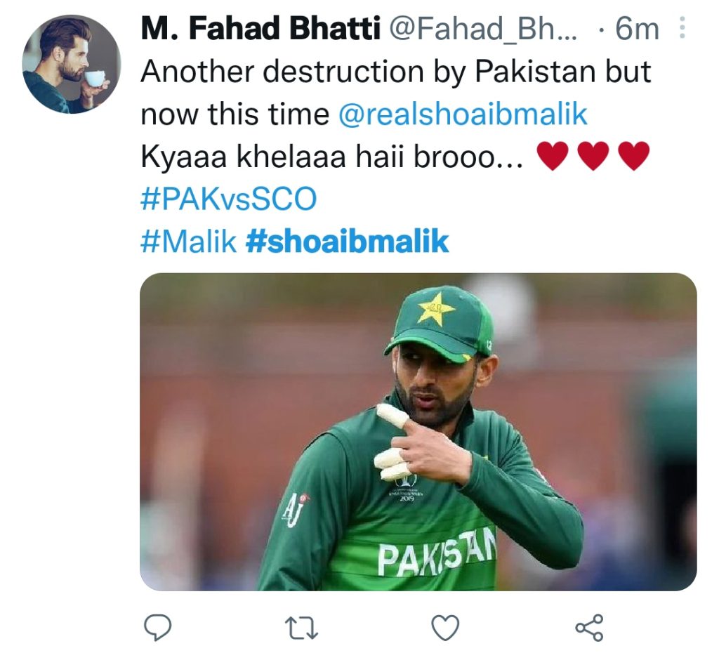 Netizens' Hilarious Tweets On Shoaib Malik's Incredible Performance