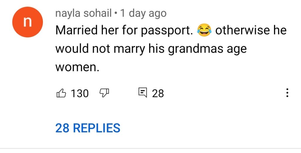 Young Pakistani Married To 83 Years Old Foreigner Lady