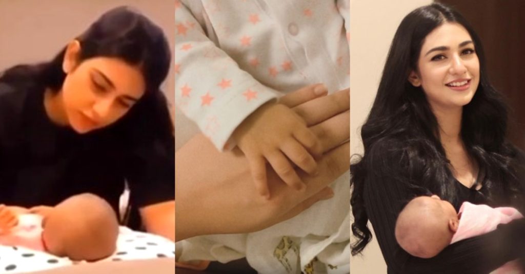 Adorable Pictures And Videos Of Sarah Khan With Her Daughter