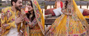 Mina Kashif Lastest Bridal Collection Featuring Aima Baig And Shahbaz Shigri