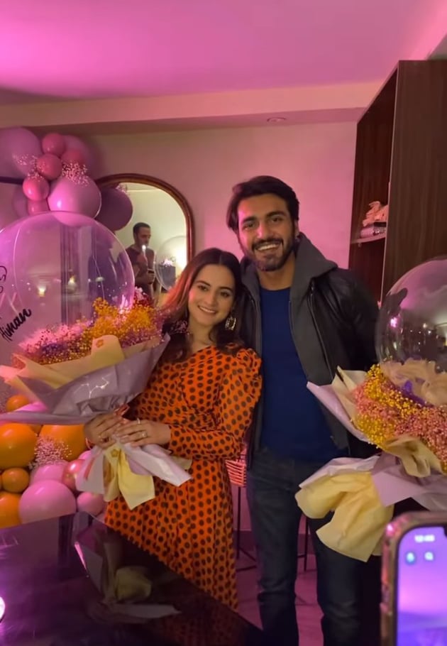 Inside Aiman Khan And Minal Khan's Surprise Birthday Party