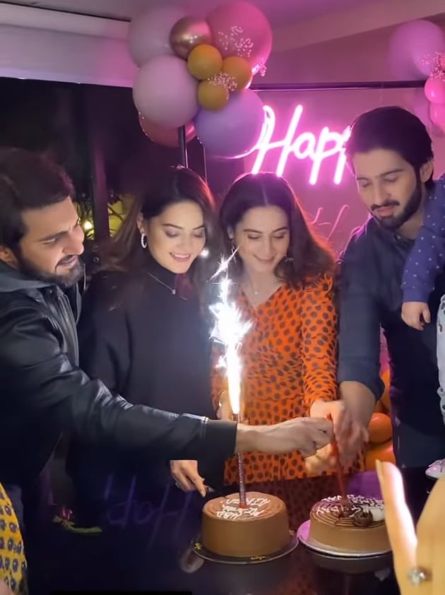 Inside Aiman Khan And Minal Khan's Surprise Birthday Party