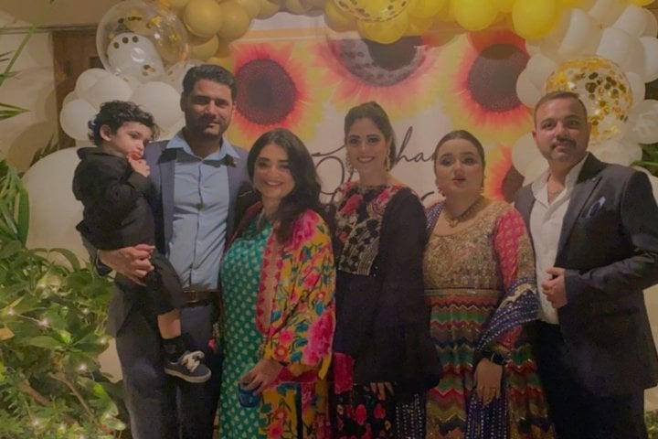 Faiza Saleem Spotted At A Wedding Event With Her Husband