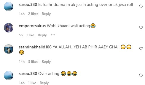 Feroze Khan's Overacting Annoys The Public