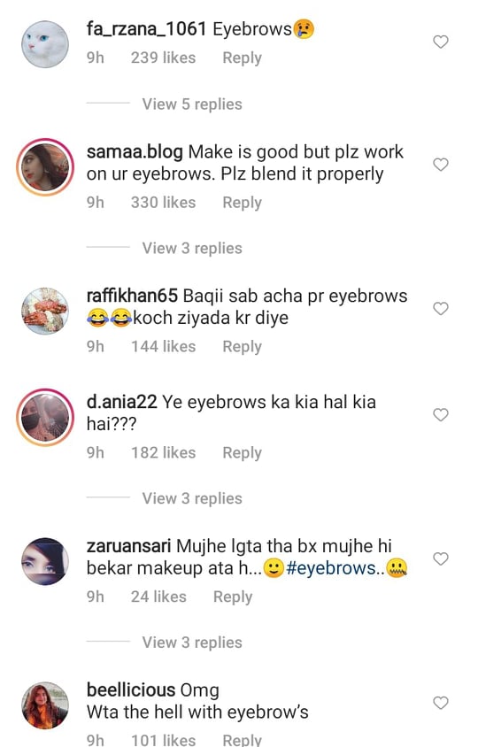 Netizens Criticize Hina Altaf's Makeup Skills