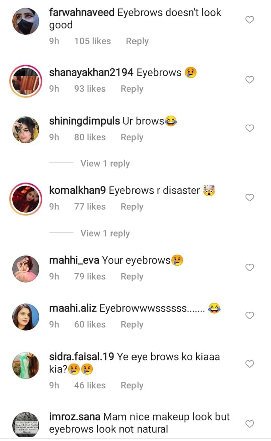 Netizens Criticize Hina Altaf's Makeup Skills