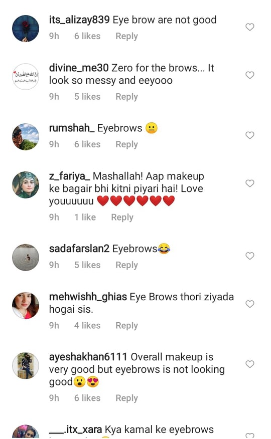 Netizens Criticize Hina Altaf's Makeup Skills