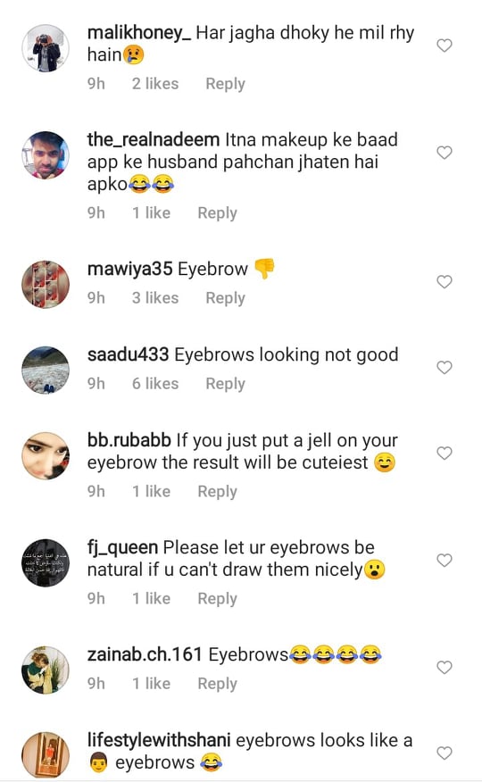 Netizens Criticize Hina Altaf's Makeup Skills