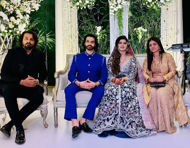 Humayun Saeed And Samina Humayun spotted At A Recent Wedding