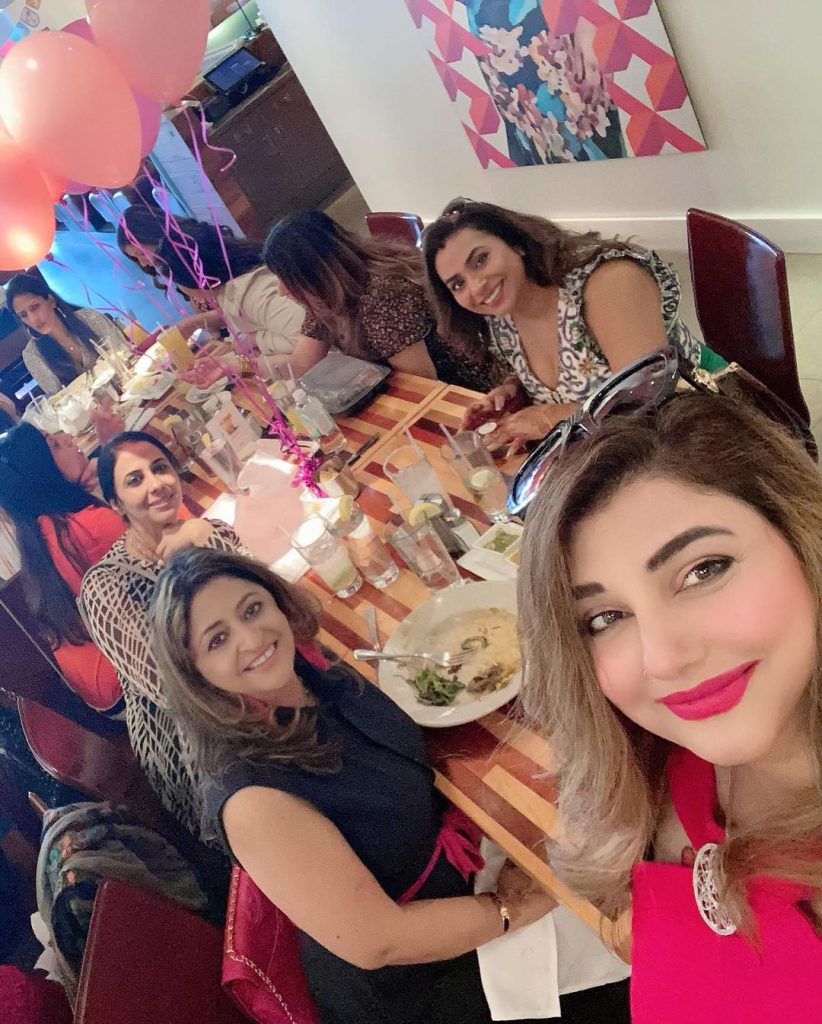 Javeria Saud Celebrating Her Friend's Birthday In Dallas, America