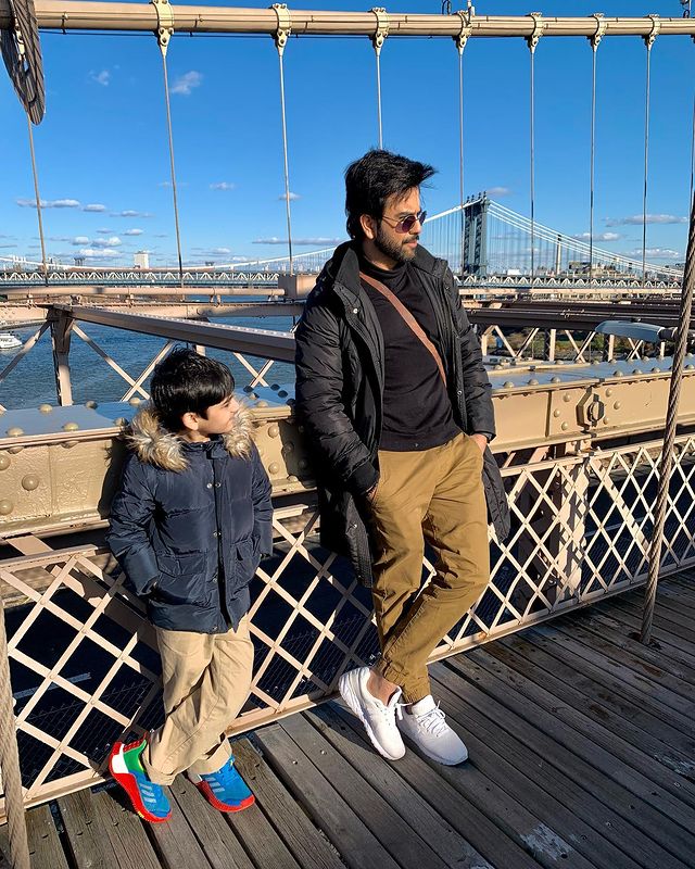 Junaid Khan Vacationing With Family In New york