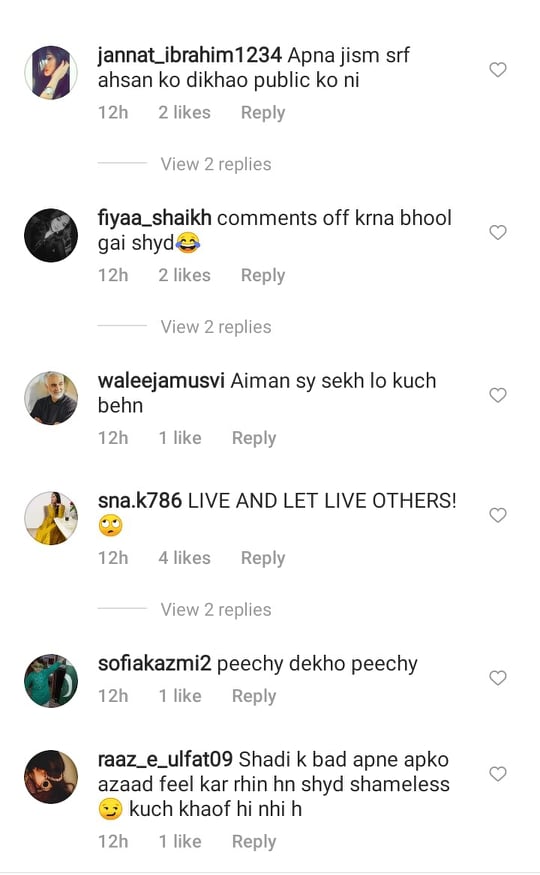 Minal Khan Receives Backlash On Her Recent Post