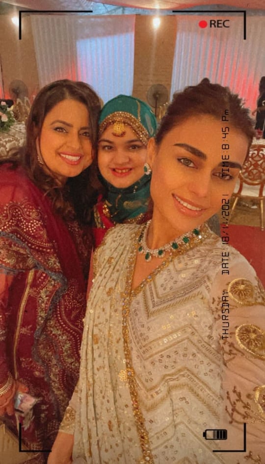 Sadaf Kanwal And Shahroz Sabzwari At Their Cousin's Wedding Event