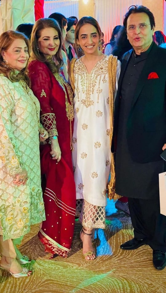 Sadaf Kanwal And Shahroz Sabzwari At Their Cousin's Wedding Event