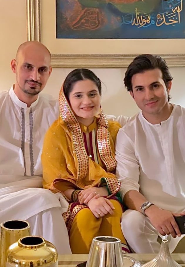 Sadaf Kanwal And Shahroz Sabzwari Enjoying Wedding Festivities With Family
