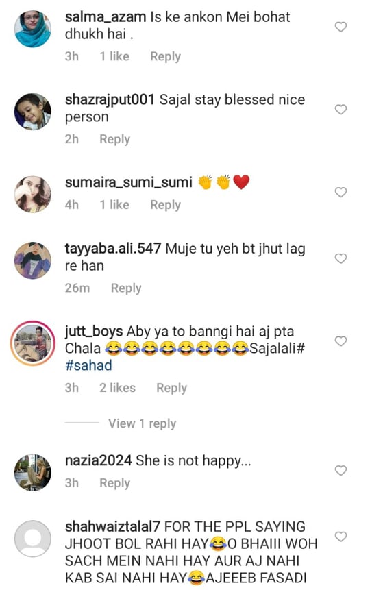 Sajal Aly Responds To Curious Fans' Questions About Ahad Raza Mir
