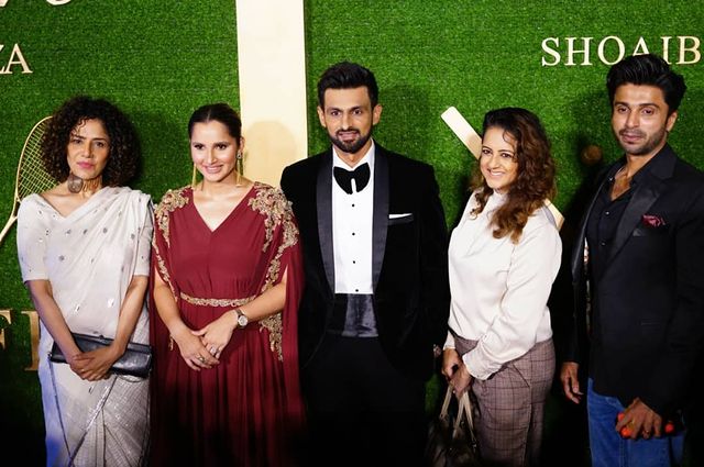 Celebrities Spotted At Shoaib Malik And Sania Mirza's Fragrance Launch By J.