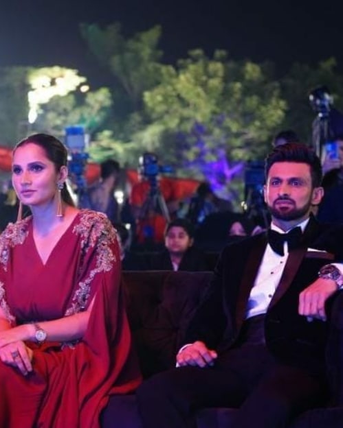 Celebrities Spotted At Shoaib Malik And Sania Mirza's Fragrance Launch By J.