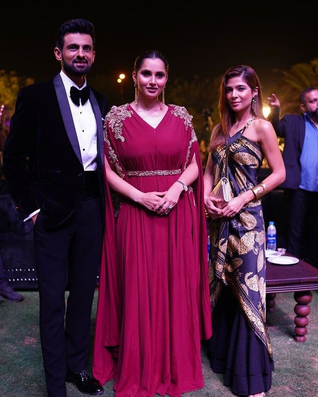 Celebrities Spotted At Shoaib Malik And Sania Mirza's Fragrance Launch By J.