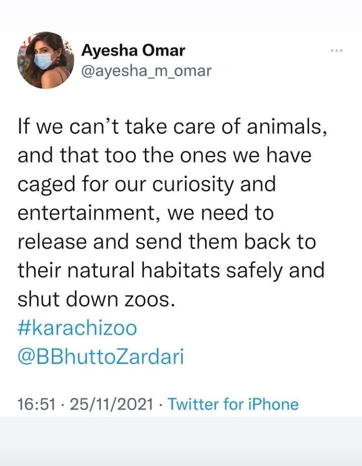 Celebrities Demand To Shut Down Zoos In Pakistan