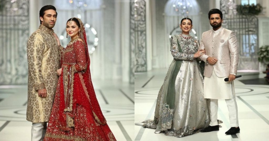 Pakistani Celebrities Shining at Bridal Couture Week