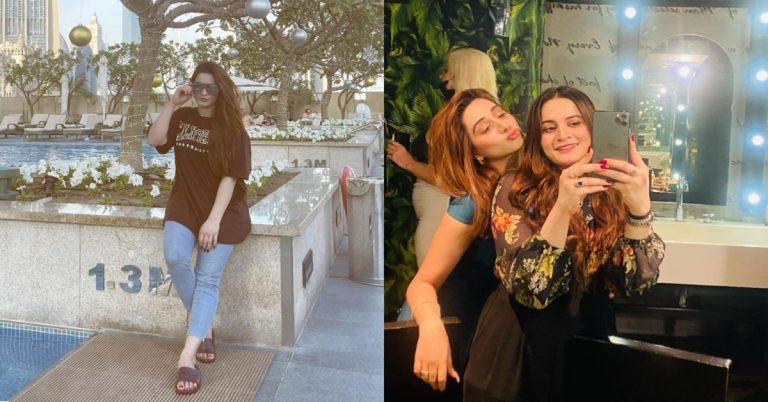 Aiman Khan Latest Pictures With Friends From Dubai
