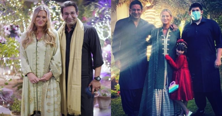 Wasim Akram & Shaniera Akram New Adorable Family Pictures