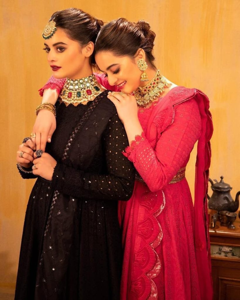 Aiman Khan & Minal Khan Shoot for Aiman Minal Closet's Latest Collection