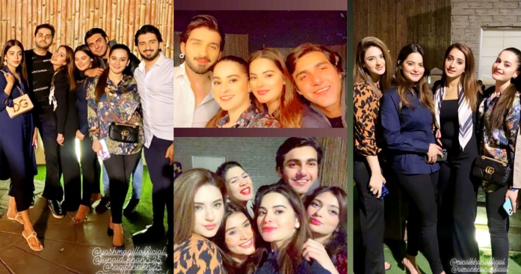 Aiman Khan And Minal Khan Having Some Quality Time With Friends