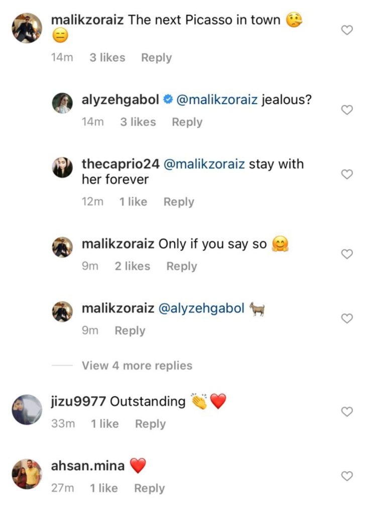 Alyzeh Gabol & Zoraiz Malik Exchange Loved-up Banter