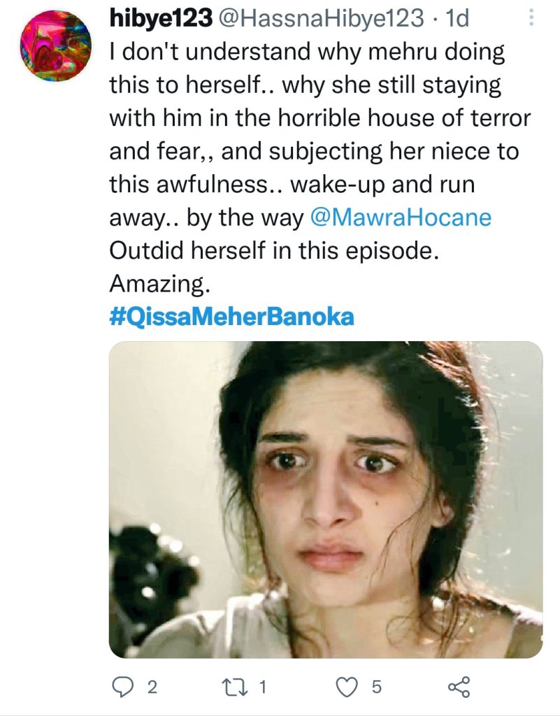 Public is Unhappy With Qissa Meherbano ka's Recent Episode