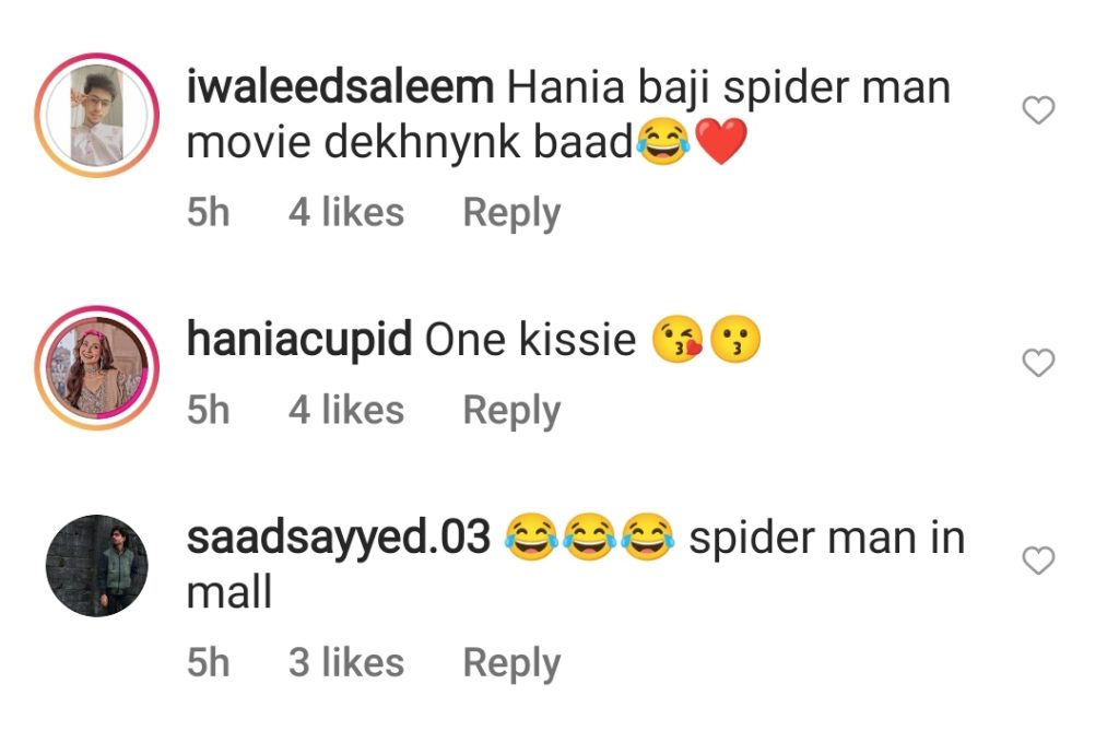 Public Reacts to Hania Aamir Donning Spider Man Attire