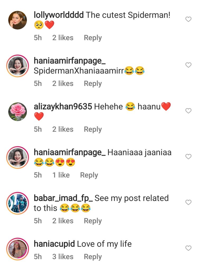 Public Reacts to Hania Aamir Donning Spider Man Attire