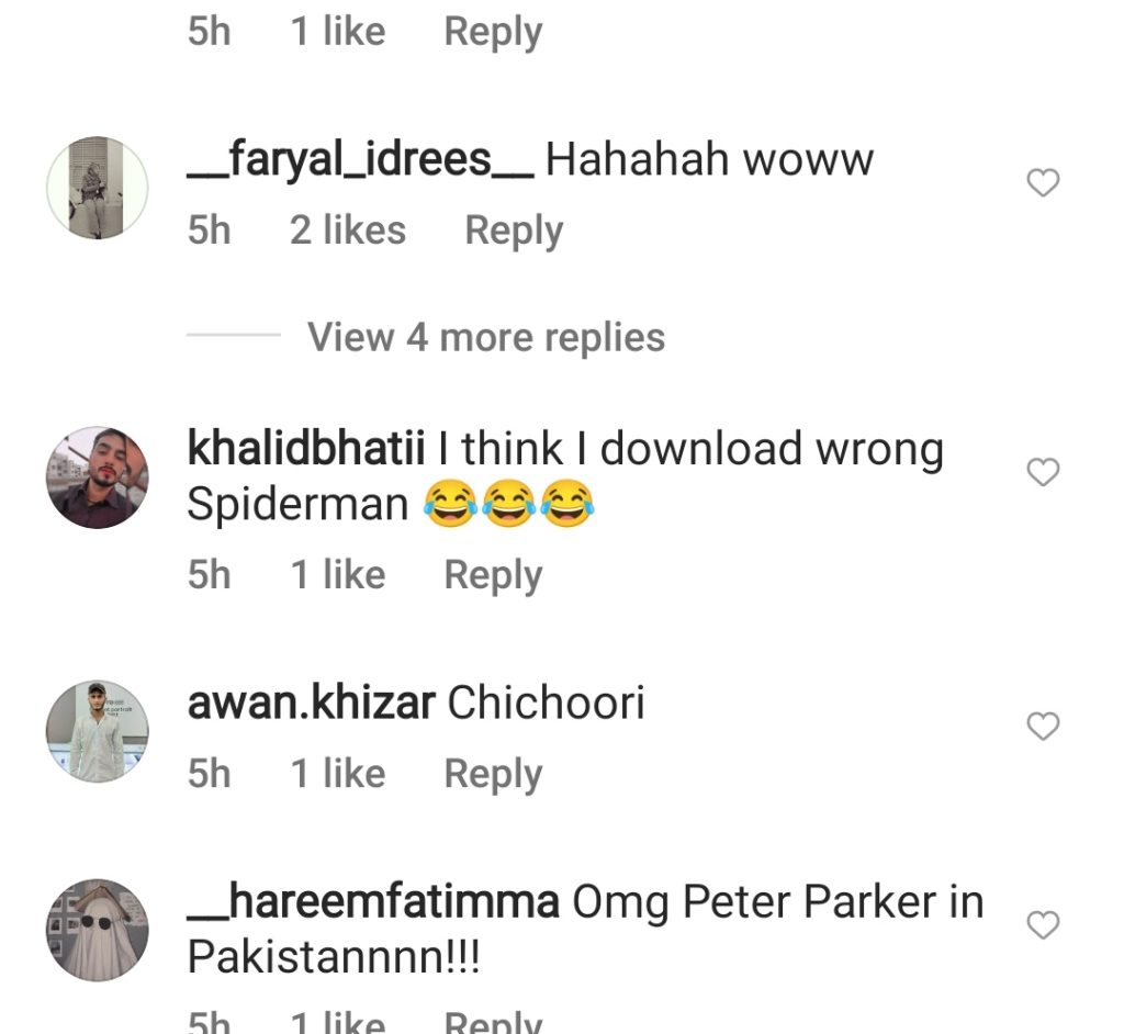 Public Reacts to Hania Aamir Donning Spider Man Attire