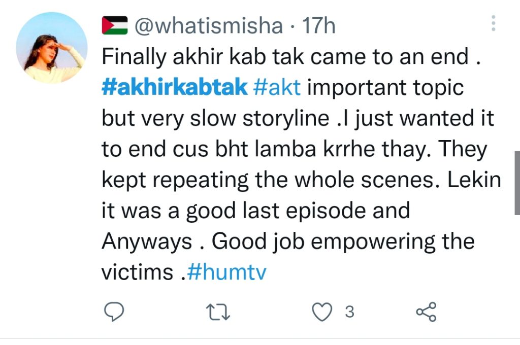 Aakhir Kab Tak Last Episode Public Reaction