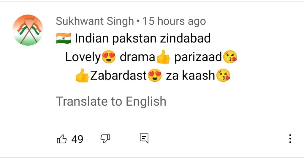 Indian Viewers Show Their Love for Parizaad