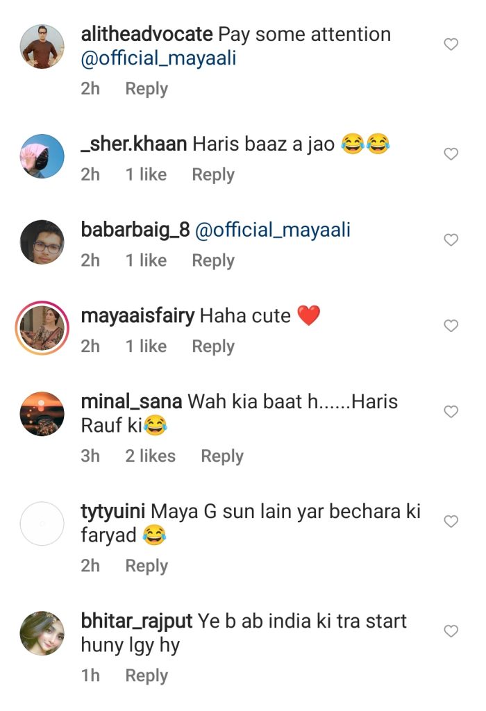 Funny Public Reaction on Haris Rauf Watching Maya Ali's Drama