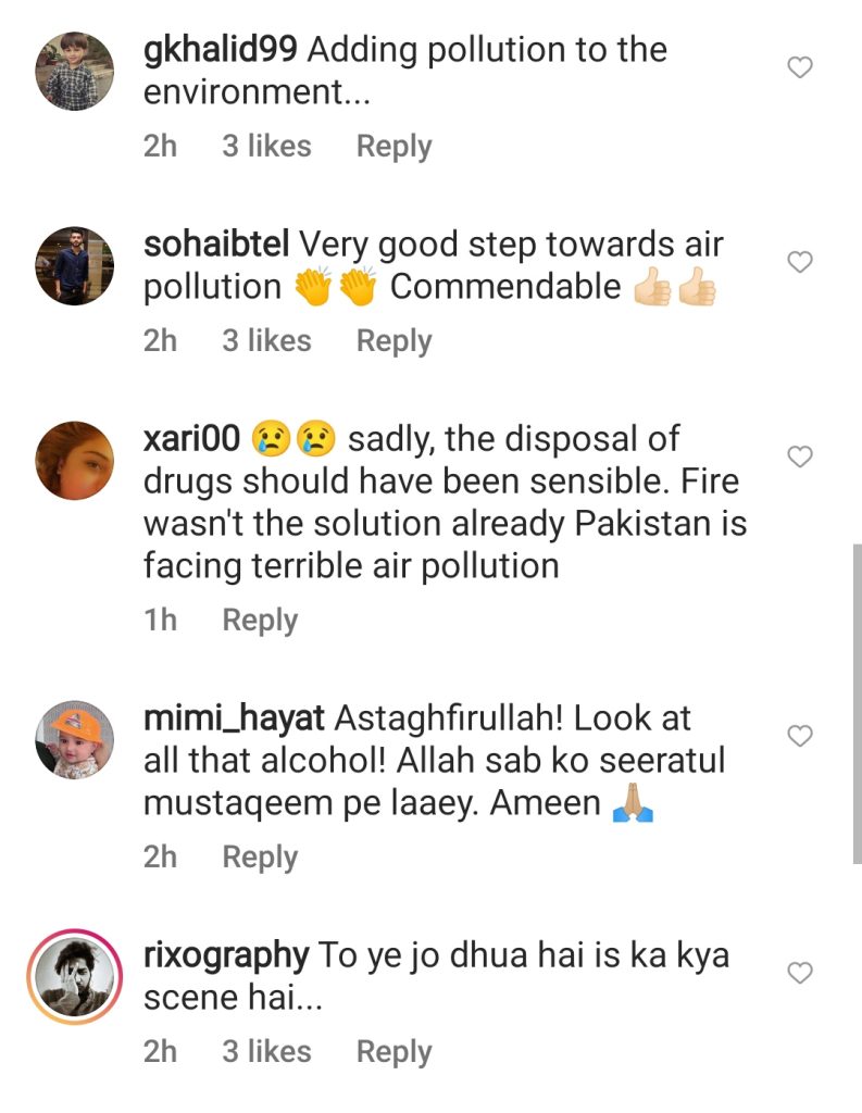 Public Criticism on Adnan Siddiqui Lauding Anti Narcotics Destruction Operation