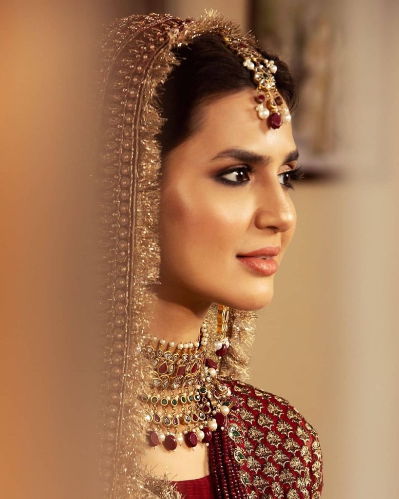 Madiha Imam Dons Beautiful Traditional Red Bridal Wear