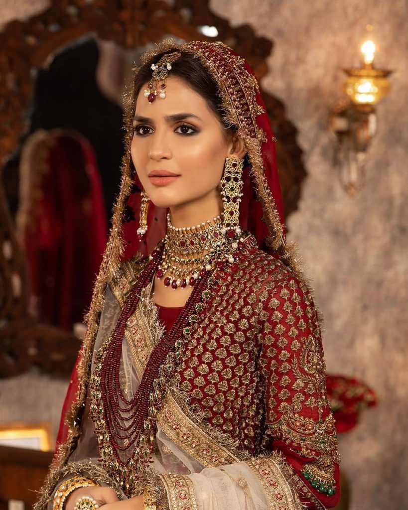 Madiha Imam Dons Beautiful Traditional Red Bridal Wear