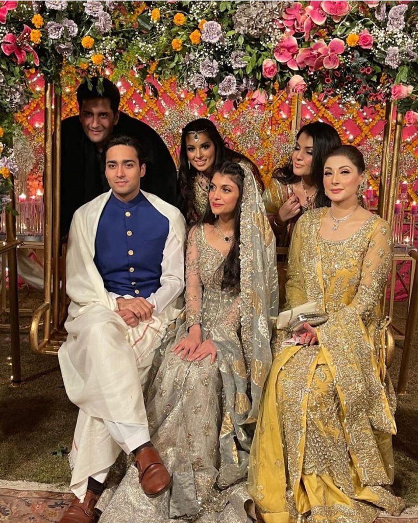 Netizens Criticize Maryam Nawaz For Being Overdressed At Her Son's Wedding