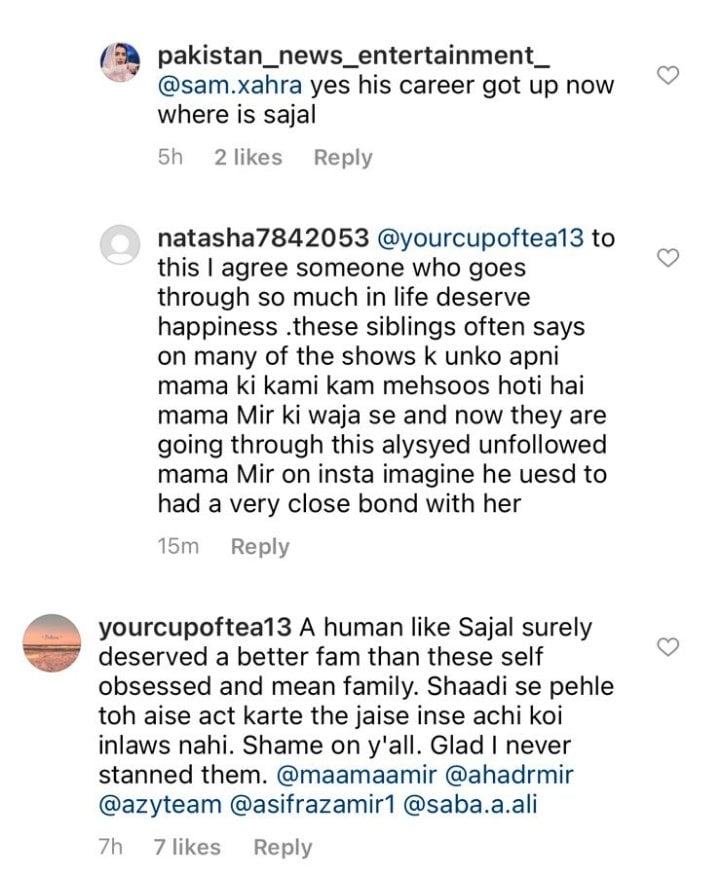 Public Alleges Ahad Raza Mir For Using Sajal Aly And Confrim Seperation Rumors
