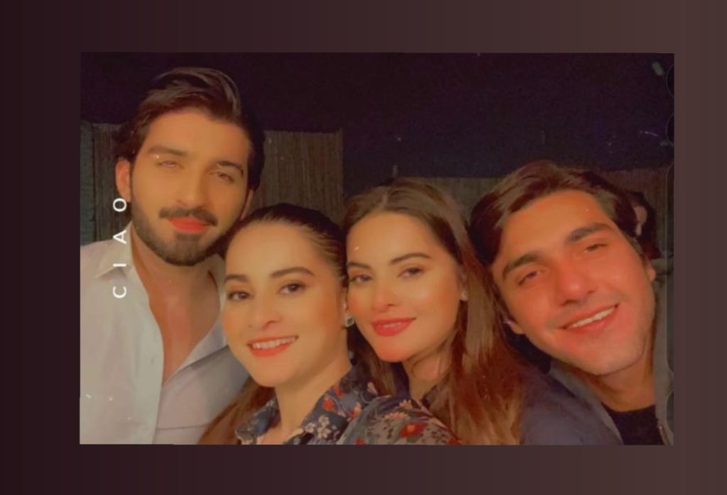 Aiman Khan And Minal Khan Having Some Quality Time With Friends