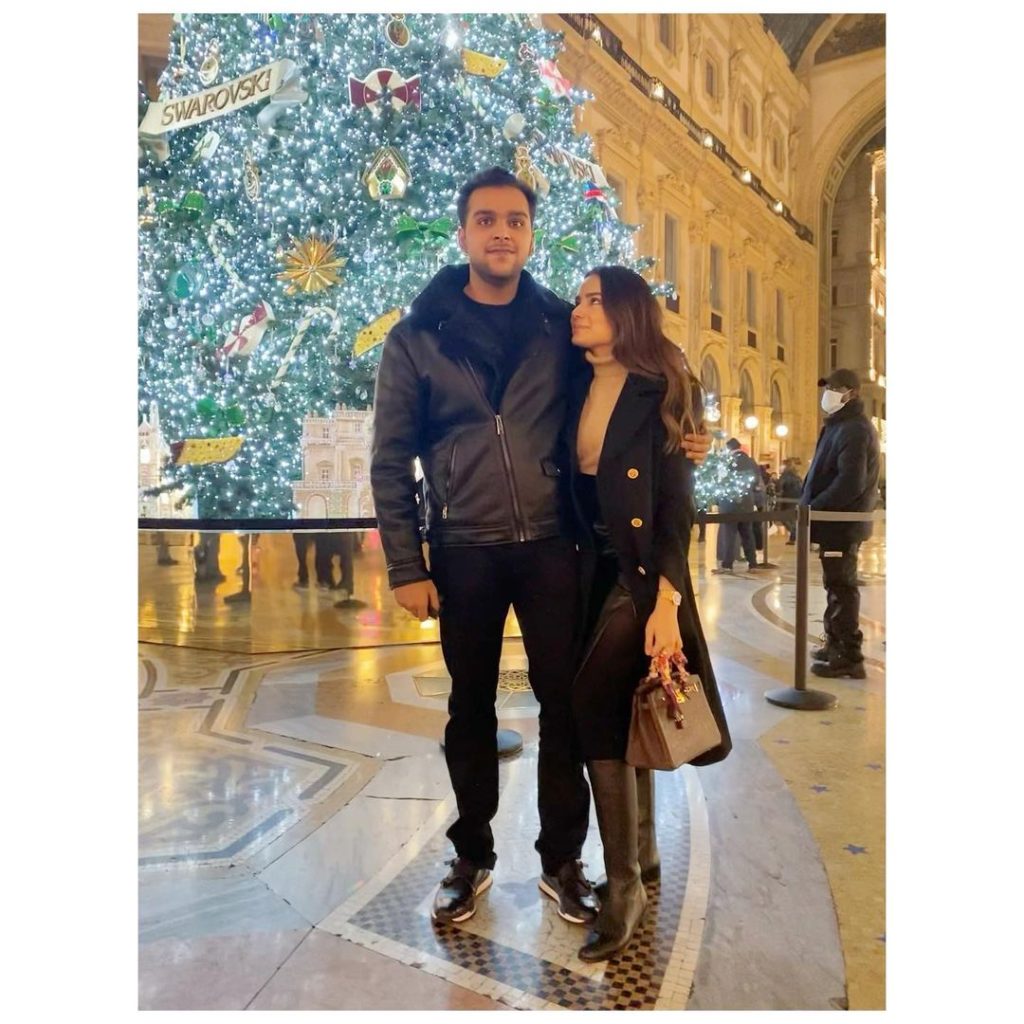 Latest Clicks Of Alyzeh Gabol And Her Husband From Milan, Italy