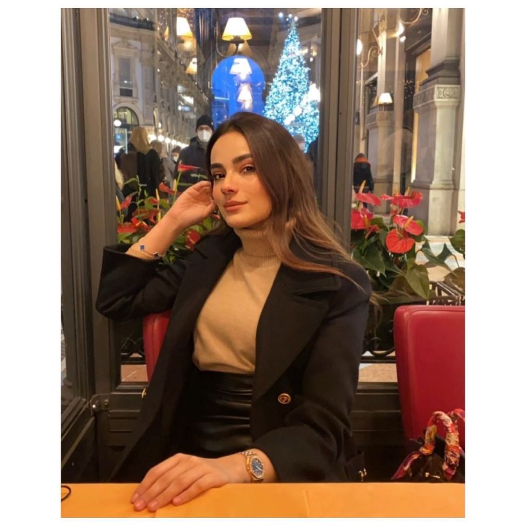 Latest Clicks Of Alyzeh Gabol And Her Husband From Milan, Italy