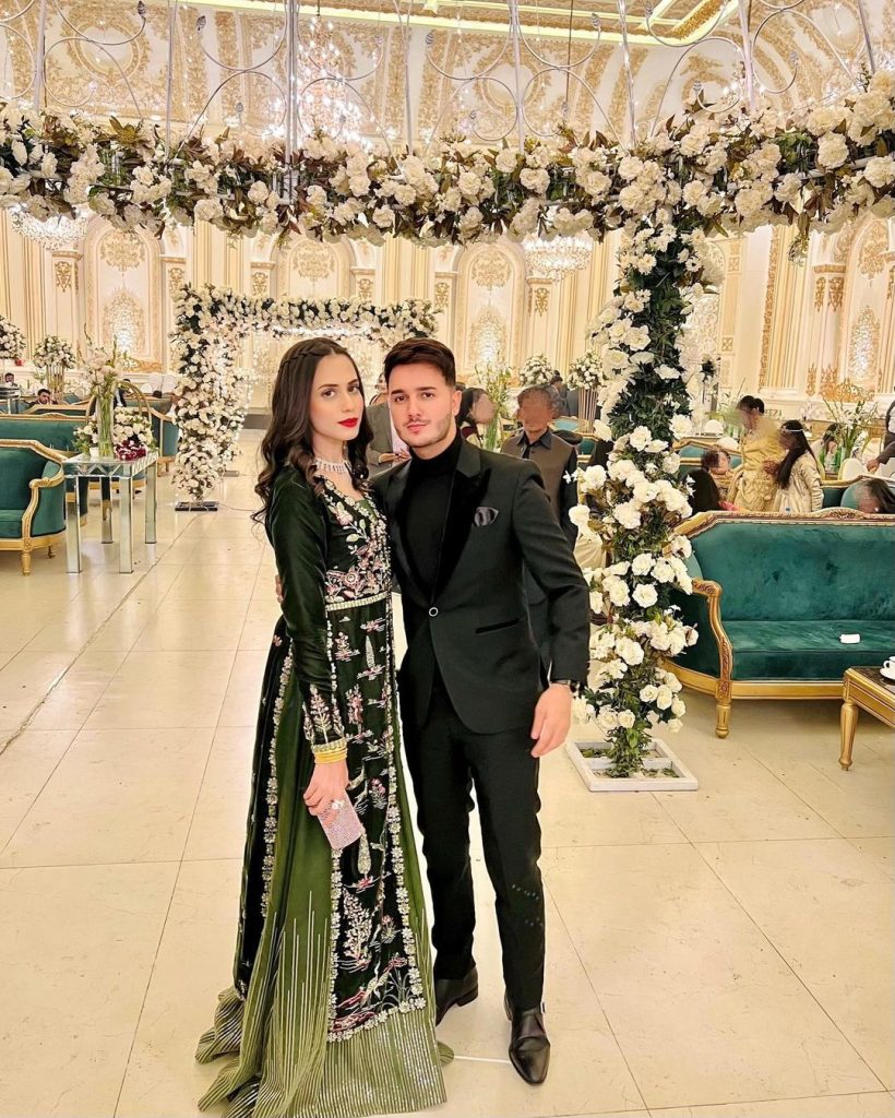 Shahveer Jafry And Ayesha Beig Spotted At A Wedding